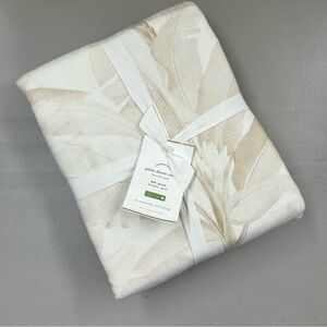 Pottery Barn Palm Leaves Duvet Cover Bedding Full / Queen Tropical NWT